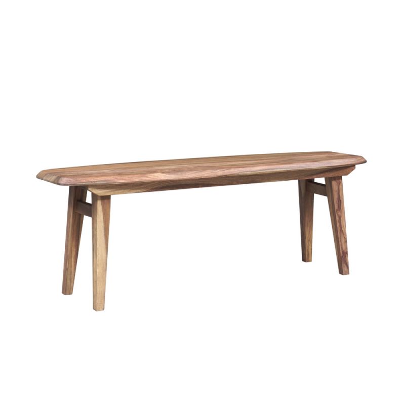 Porter Designs - Fusion Solid Sheesham Wood Dining Bench, Light Brown - 07-117-13-6730