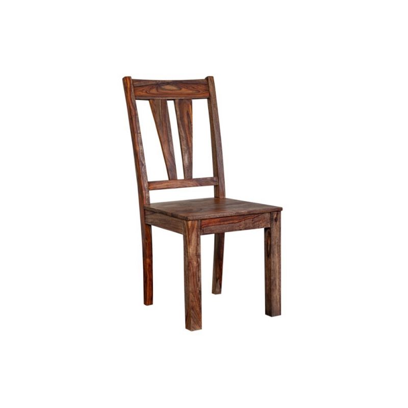 Porter Designs -  Kalispell Solid Sheesham Wood Dining Chair, Natural - 07-116-02-PDU106H-1