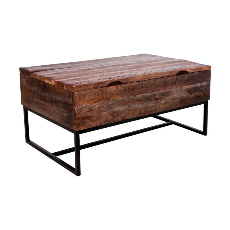 Porter Designs -  Lakewood Solid Acacia Wood Coffee Table, Brown - 05-190-04-0808