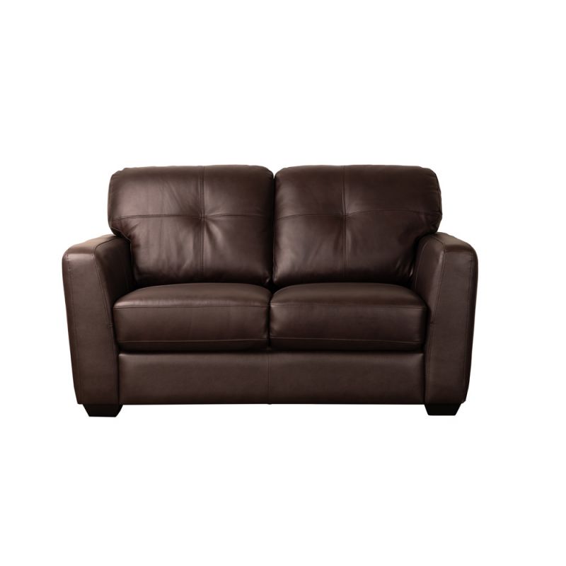 Porter Designs - Mantua Top Grain Leather Loveseat, Brown - 02-189-02-4667