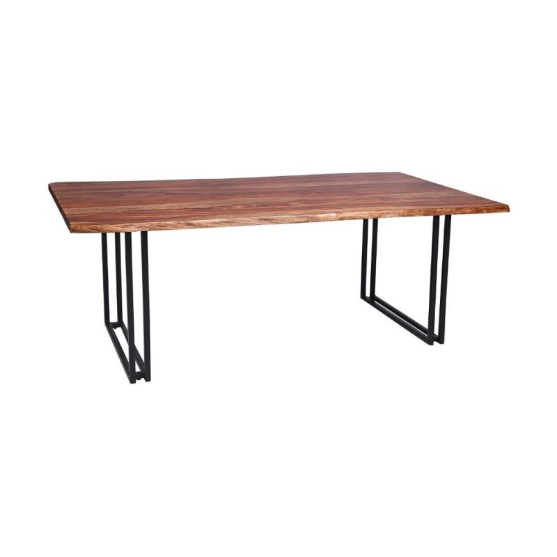 Porter Designs -  Manzanita Live Edge Solid Acacia Wood Dining Table, Brown - 07-196-01-7040W-KIT
