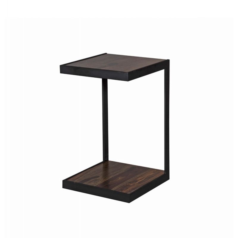 Porter Designs -  Manzanita Live Edge Solid Acacia Wood End Table, Brown - 05-196-12-2438H