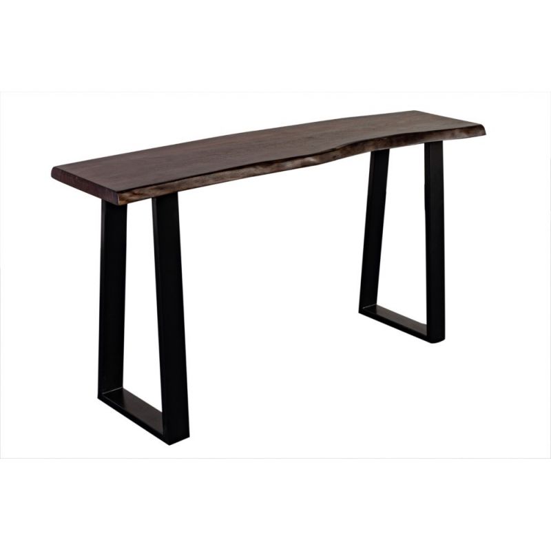 Porter Designs -  Manzanita Live Edge Solid Sheesham Wood Console Table, Gray - 05-196-10-5830T-KIT