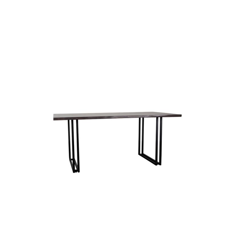 Porter Designs - Manzanita Live Edge Solid Sheesham Wood Dining Table, Gray - 07-196-01-7030W-KIT