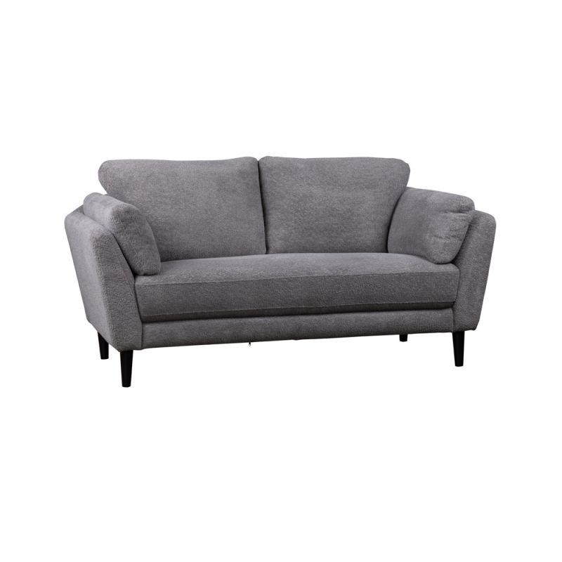 Porter Designs - Marley Boucle Fabric Loveseat, Gray - 01-168-02-3574