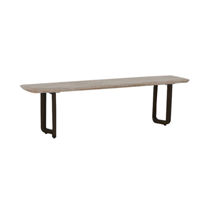 Porter Designs - Nest Solid Wood Dining Bench, White - 07-162-13-0179T-KIT