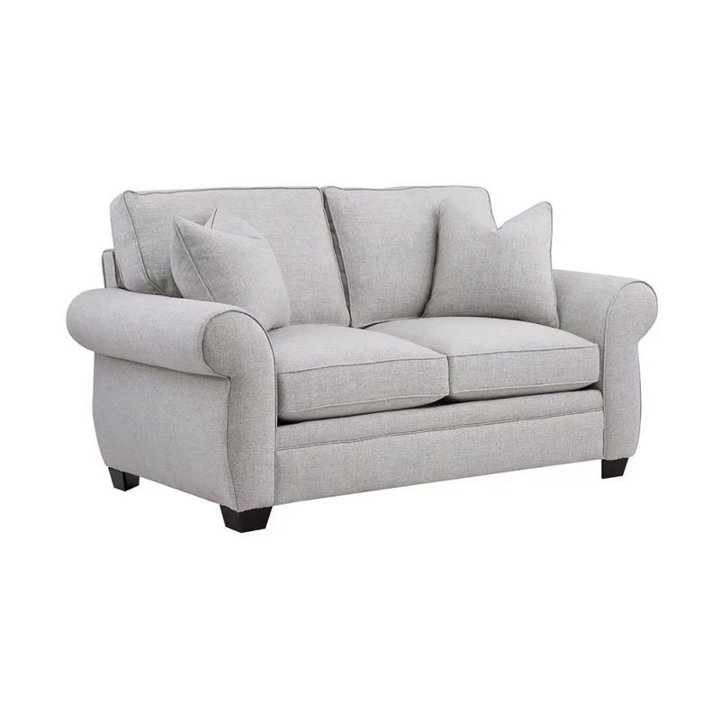 Porter Designs - Oasis Overstuffed Loveseat, Cream - 01-207C-02-6327FA