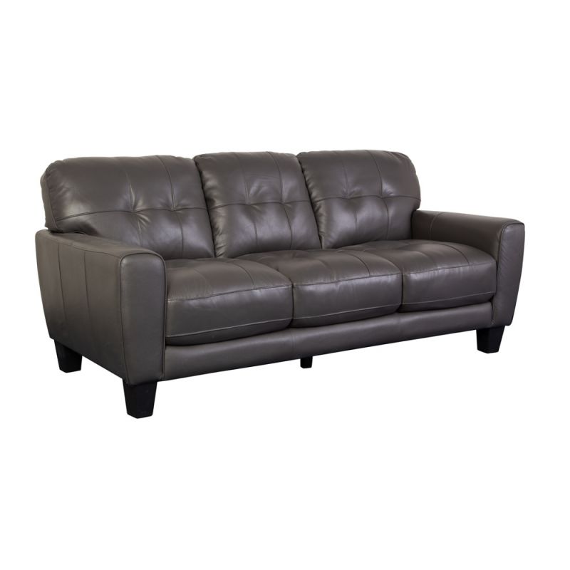 Porter Designs - Penner Top Grain Leather Sofa, Gray - 02-189-01-5078