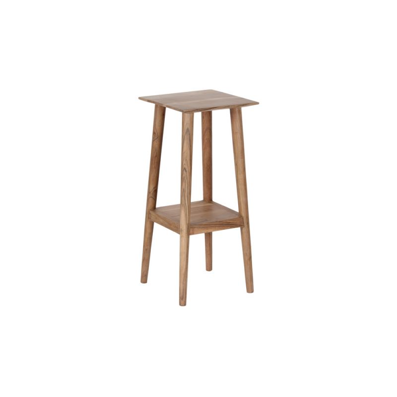 Porter Designs - Portola Solid Acacia Wood End Table, Natural - 09-108-07-1012