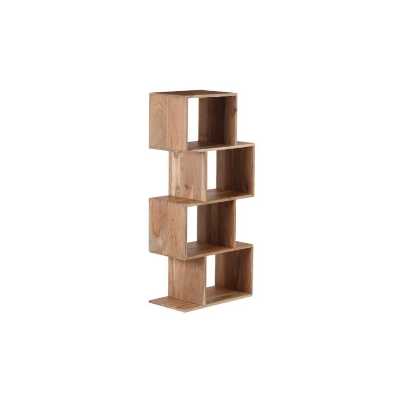Porter Designs -  Portola Solid Acacia Wood Bookcase, Natural - 10-108-01-7222