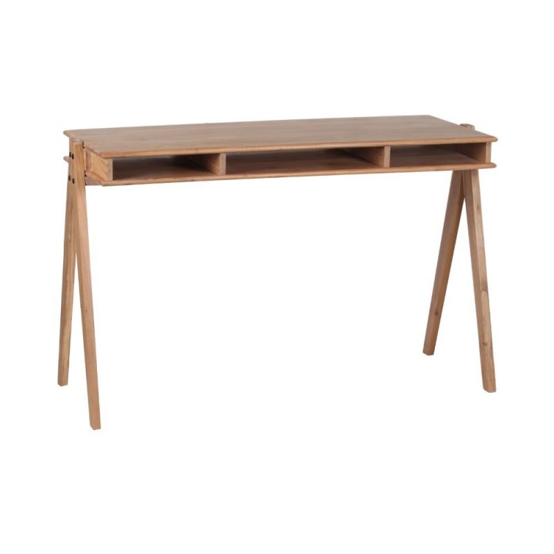 Porter Designs -  Portola Solid Acacia Wood Desk, Brown - 04-108-23-9190