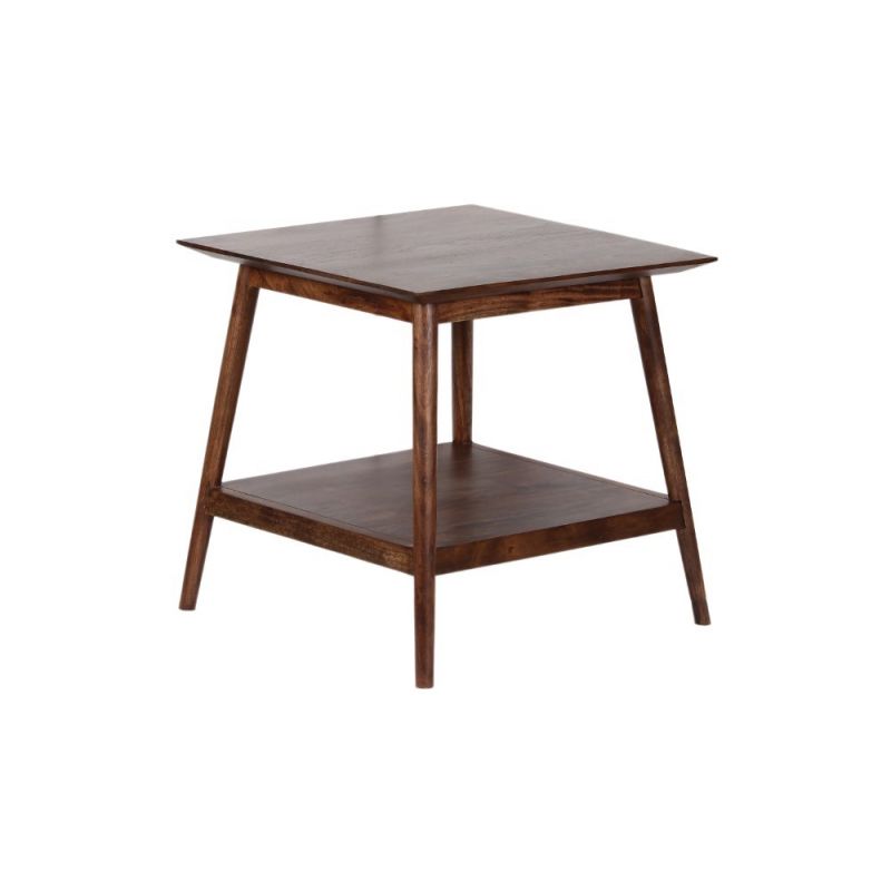 Porter Designs -  Portola Solid Acacia Wood End Table, Brown - 05-108-07-5023
