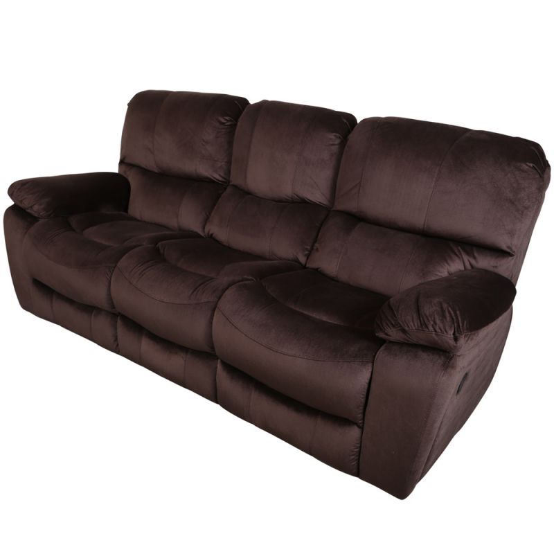 Porter Designs - Ramsey Triple Power Reclining Sofa, Brown - 03-112C-01-6012A