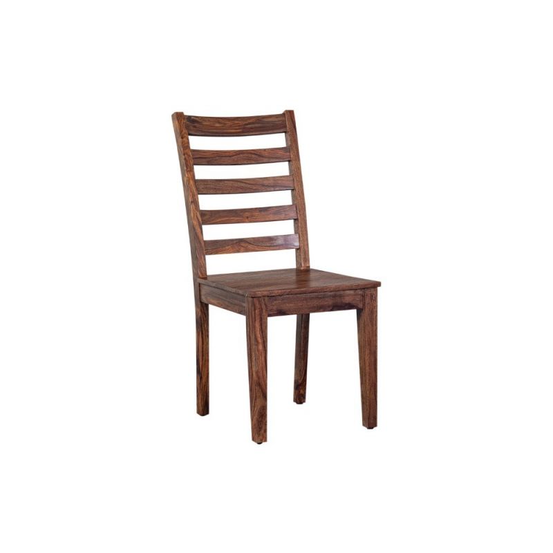 Porter Designs -  Sonora Solid Sheesham Wood Dining Chair, Brown - 07-116-02-806H-1