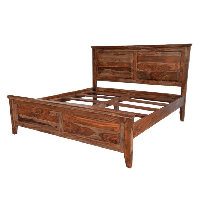 Porter Designs -  Sonora Solid Sheesham Wood King Bed, Brown - 04-116-17-7720-KIT