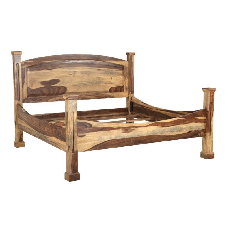Porter Designs -  Taos Solid Sheesham Wood King Bed, Natural - 04-196-17-9046N-KIT