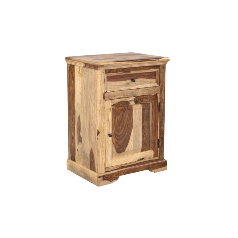 Porter Designs -  Taos Solid Sheesham Wood Nightstand, Natural - 04-196-04-9075