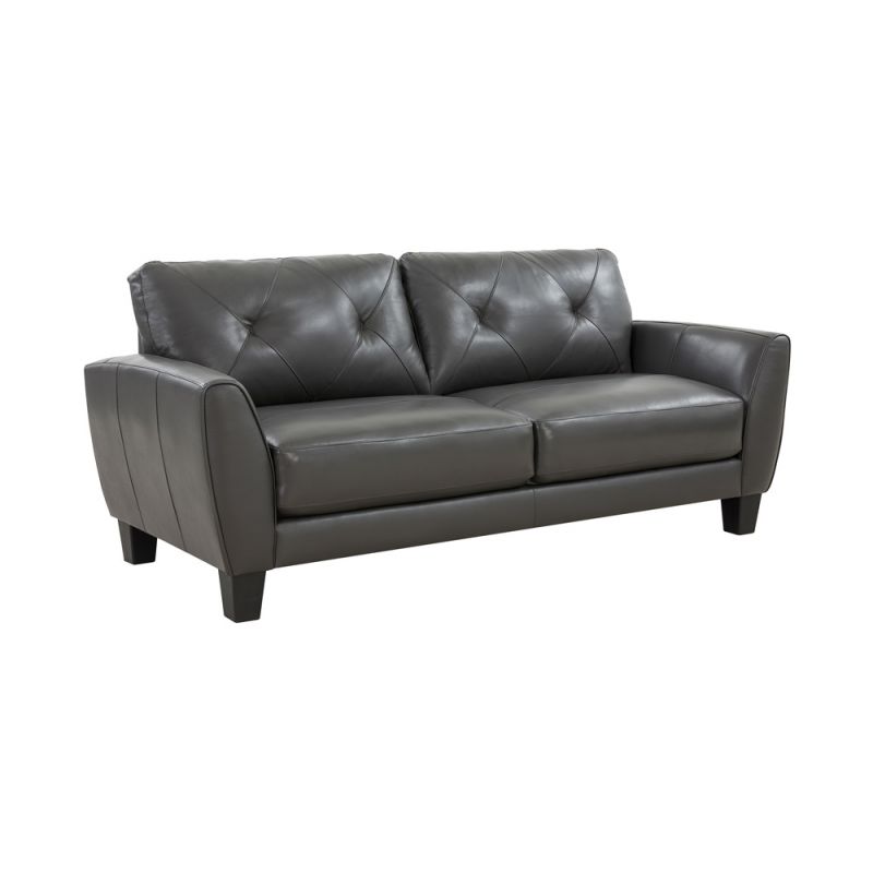 Porter Designs - Trento Top Grain Leather Sofa, Gray - 02-189-01-4098