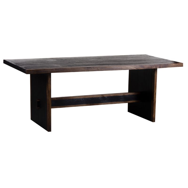 Porter Designs - Udo Solid Wood Dining Table, Black - 07-108-01-8791