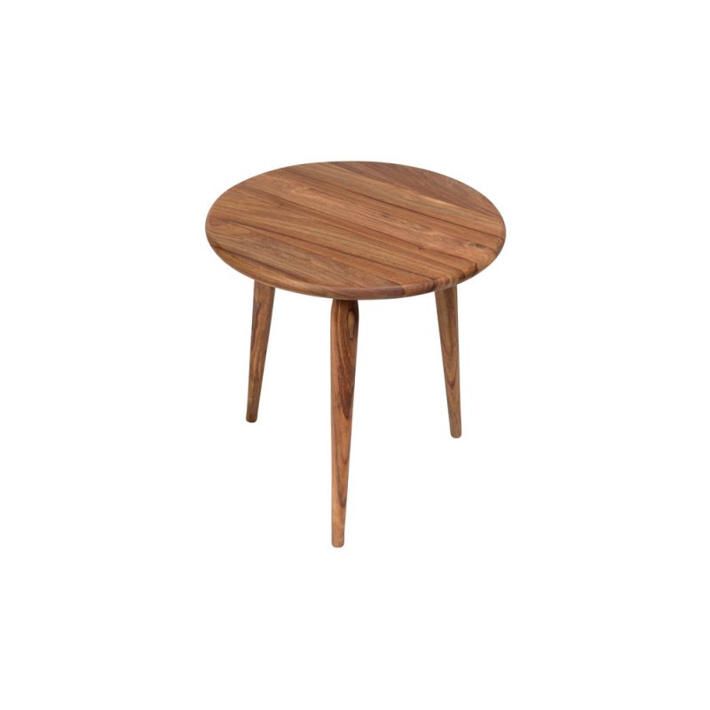 Porter Designs - Urban Solid Sheesham Wood End Table, Natural - 05-117-07-1450