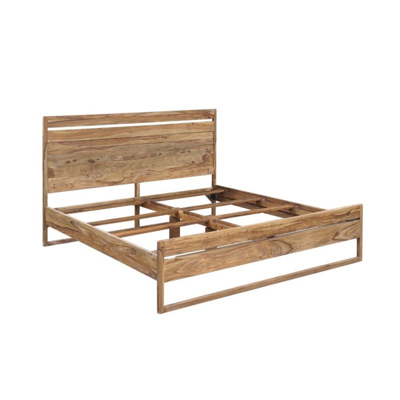 Porter Designs -  Urban Solid Sheesham Wood King Bed, Natural - 04-117-17-1429-KIT