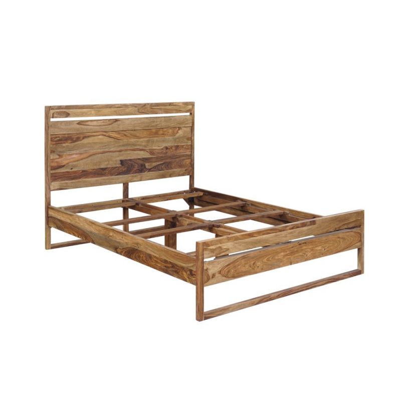 Porter Designs -  Urban Solid Sheesham Wood Queen Bed, Natural - 04-117-14-1425-KIT