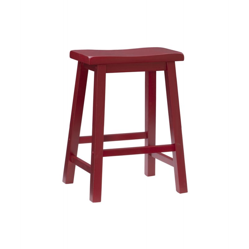Powell Company - Color Story Crimson Red Counter Stool  - 286-430