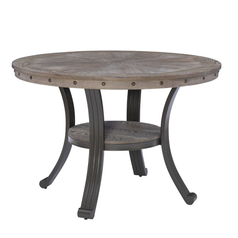 Powell Company - Franklin 45 Inch Round Dining Table Pewter - D1283B20DT