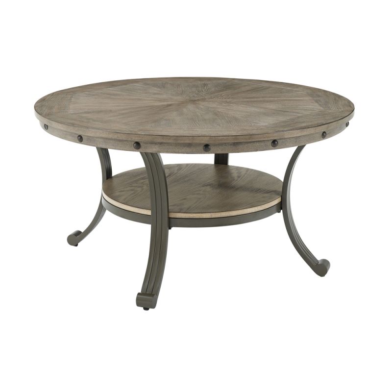 Powell Company - Franklin Cocktail Table Pewter - D1338A20CT