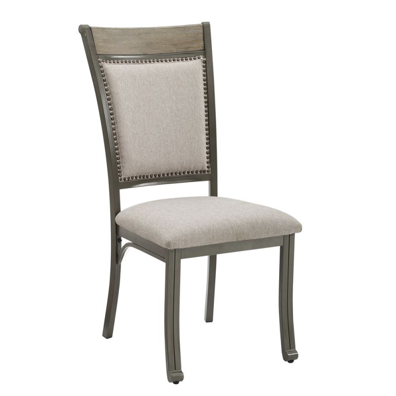 Powell Company - Franklin Dining Side Chair Pewter (Set of 2) - D1283B20SC
