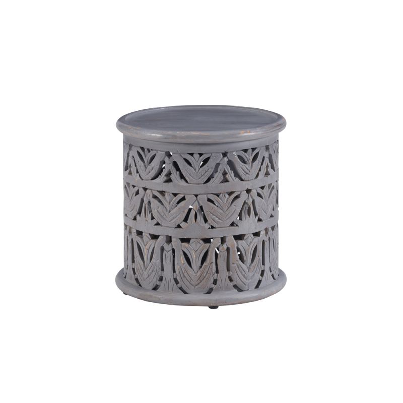 Powell Company - Indie Side Table Light Gray - D1428A21STLGRY