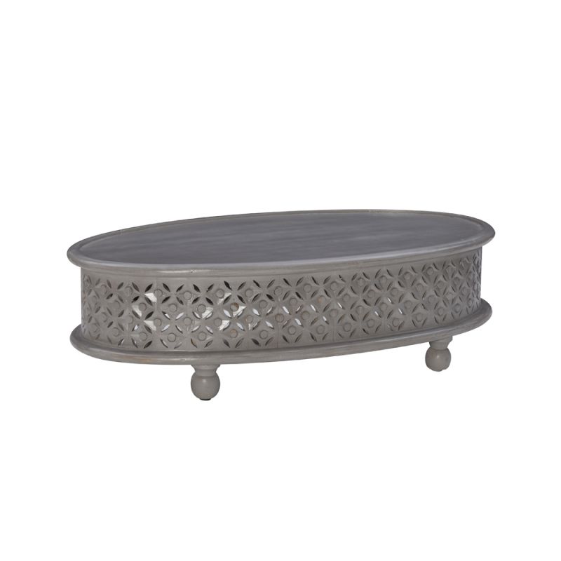 Powell Company - Inora Oval Coffee Table Light Gray - D1427A21CTLGRY