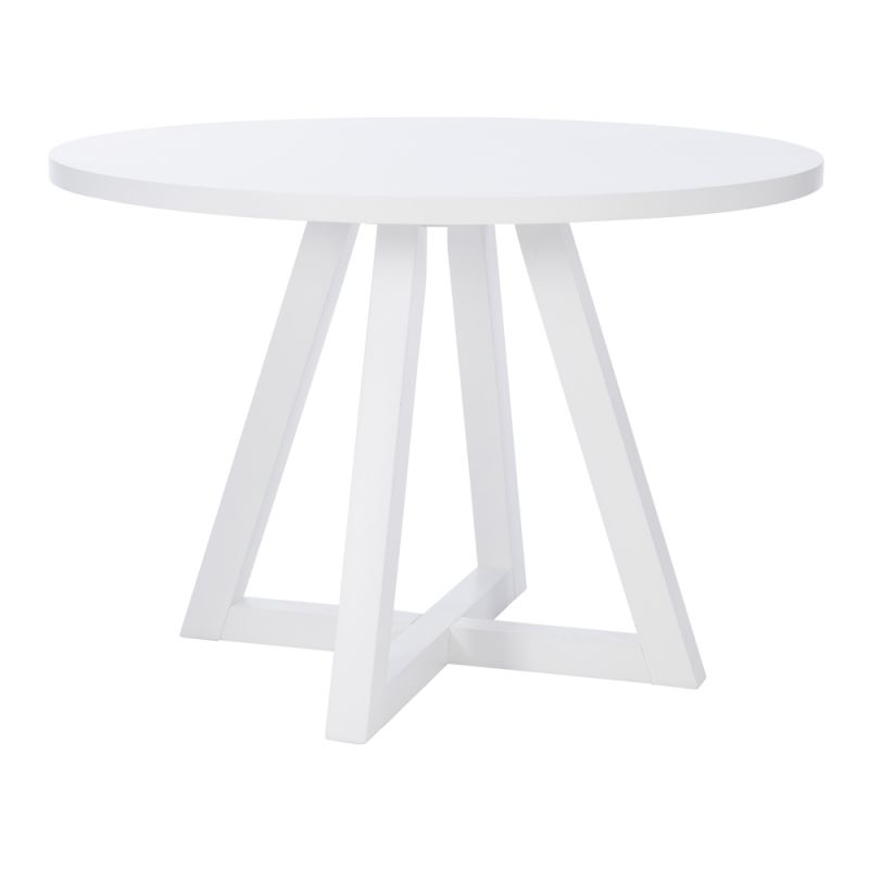 Powell Company - Mayfair Round Dining Table White - D1015LD23RDTW