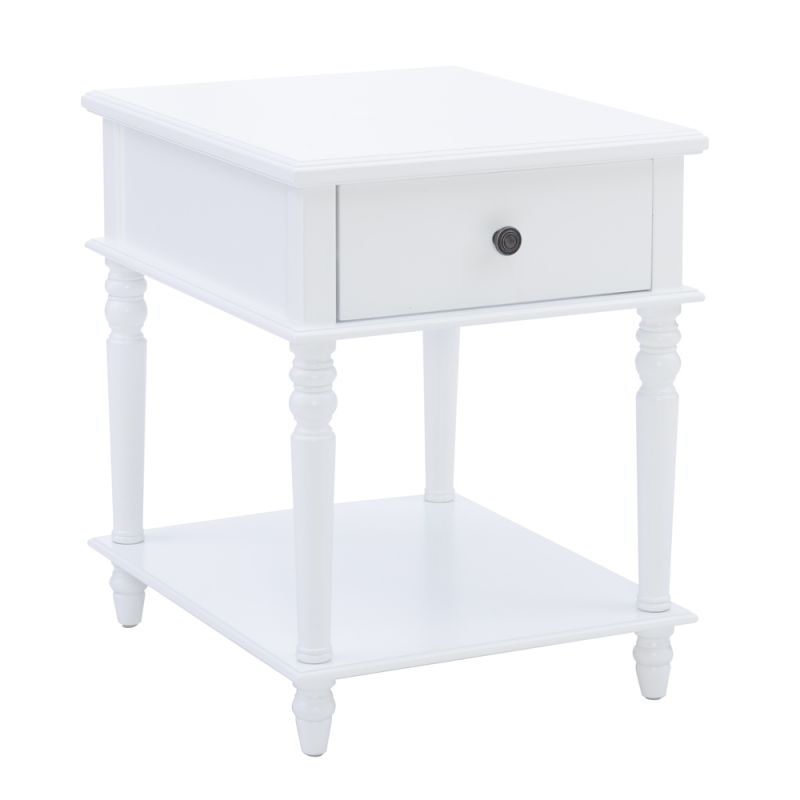 Powell Company - Mcghie Side Table Pure White - D1261A19ETW