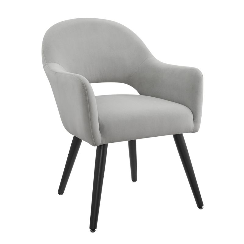 Powell Company - Sabine Dining Chair Velvet Light Grey - D1437D21GCSC