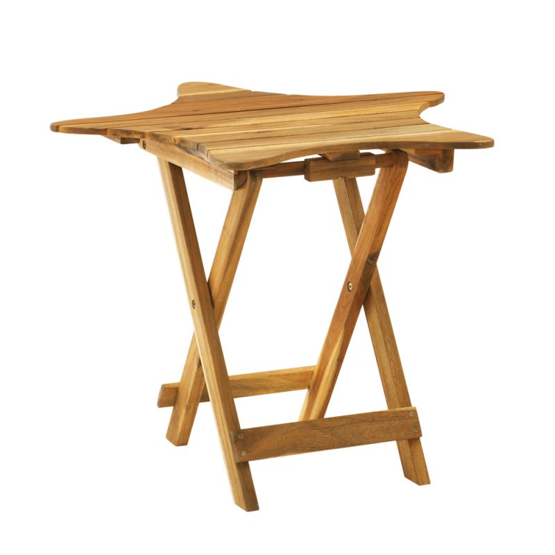 Powell Company - Stanbury Outdoor Folding Table, Natural  - D1274A19N