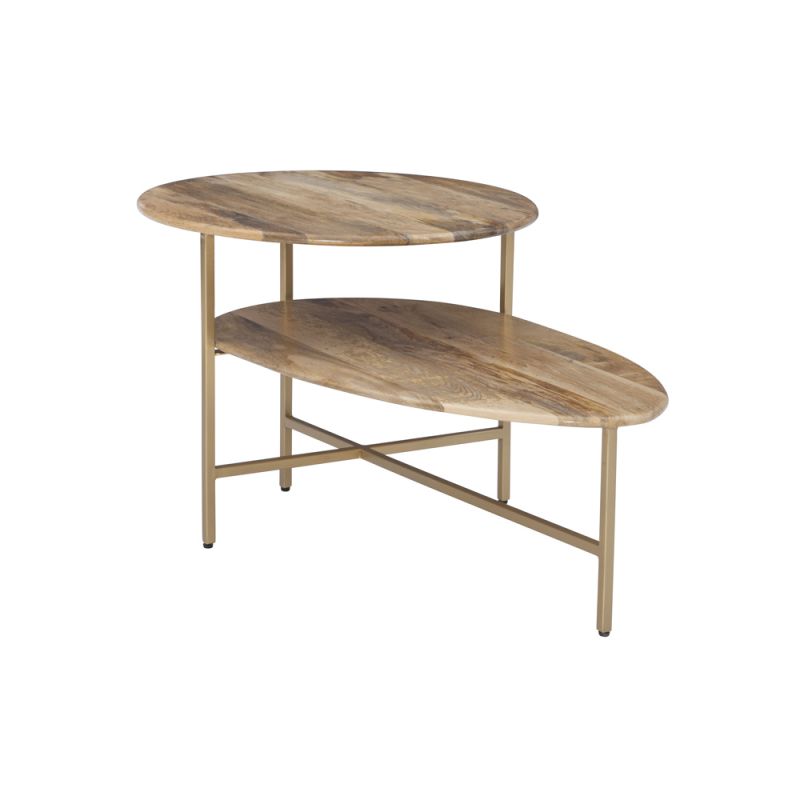 Powell Company - Tavin Two Tiered Coffee Table Natural Gold - D1326A20CTGN