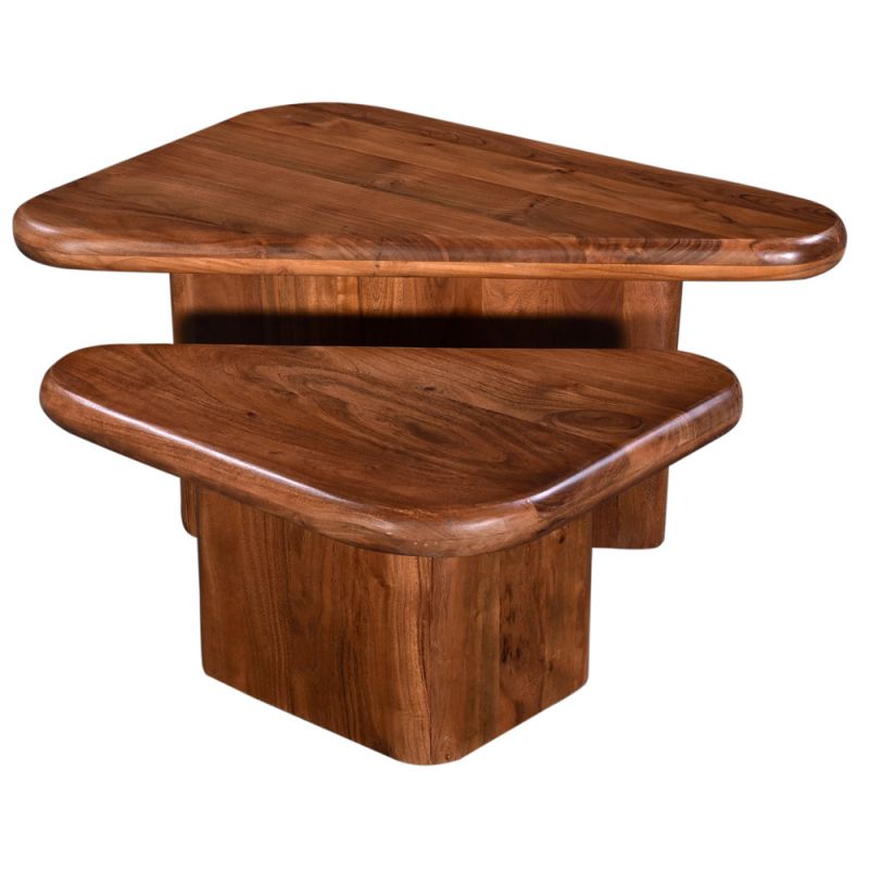 Primo International - Aven 2-Piece Acacia Wood Tripod Coffee Table Set - 58585