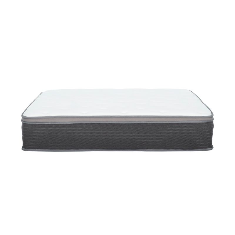 Primo International - Equilibria 12 in. Pocket Spring Hybrid Euro Top Bed in a Box Mattress, Queen - 56276