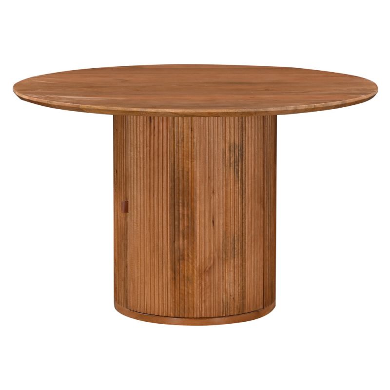 Primo International - Margot 47 in. Wood Round Dining Table with Storage - 68260