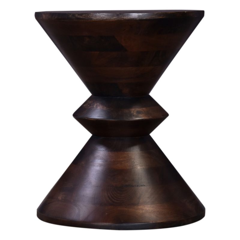 Primo International - Orrick Brown Wood Round Pedestal Side Table - 59638