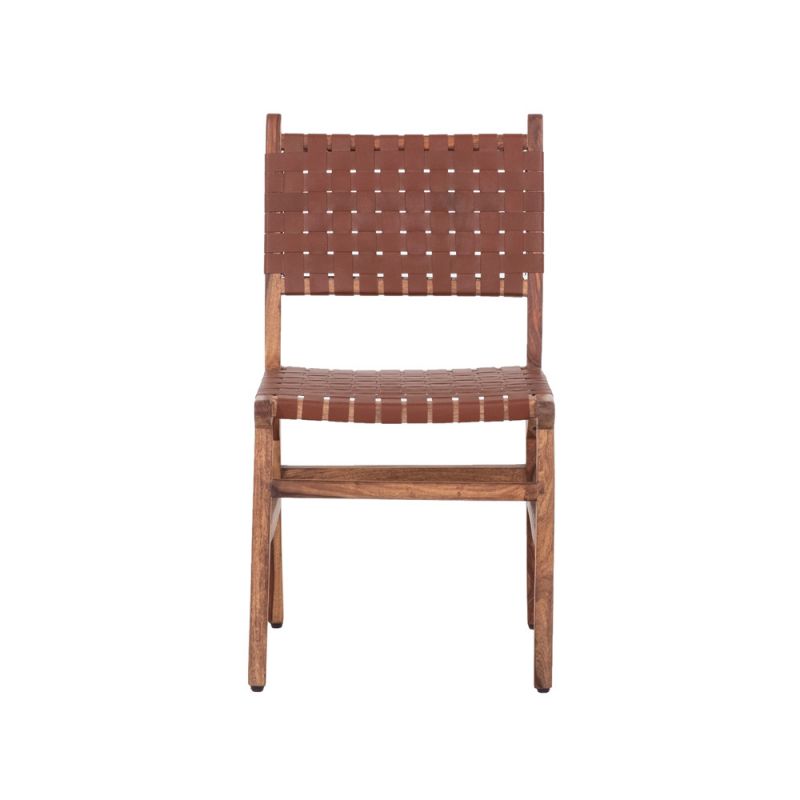 Primo International - Orson Wood and Leather Dining Chair, Brown (Set of 2) - 46872