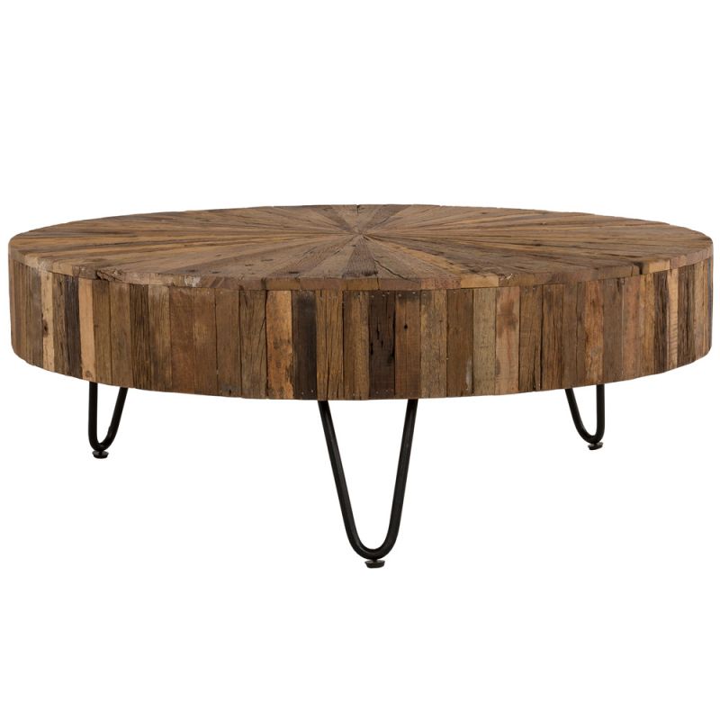 Primo International - Sawyer 42 in. Round Reclaimed Wood Coffee Table - 37025