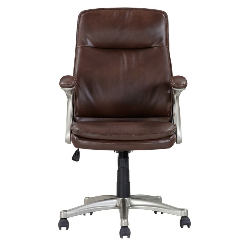 Primo International - Sealy Hugo Mid Back Brown Faux Leather Swivel Office Chair - 63078