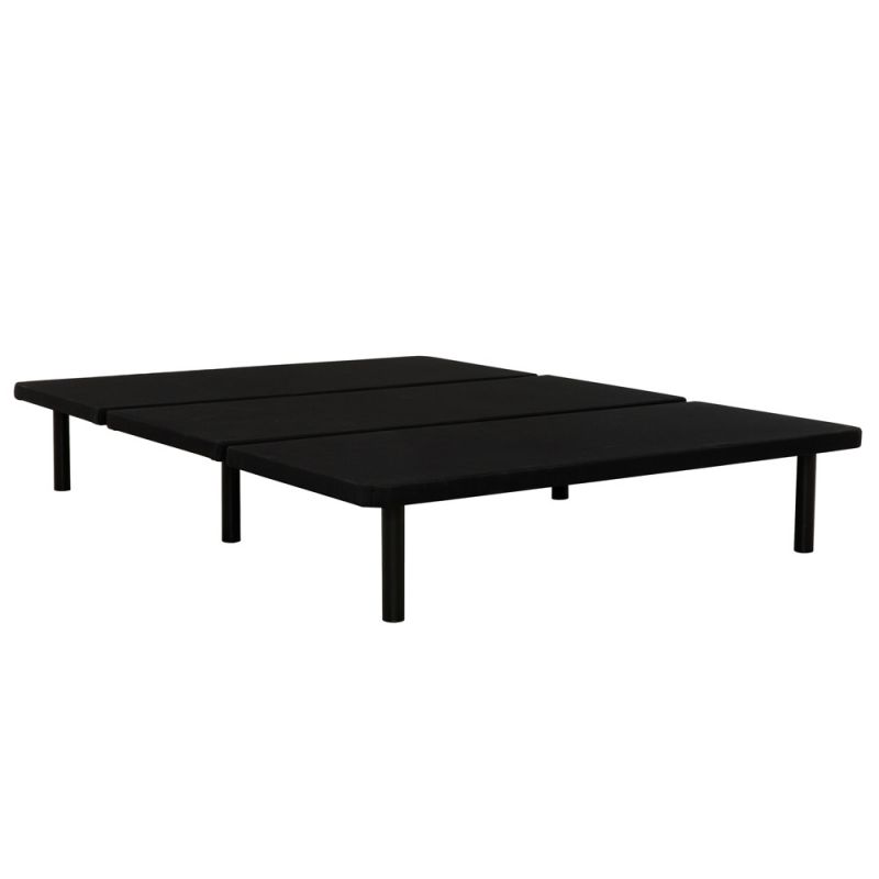 Primo International - ZenBase Black Upholstered King Platform Bed Frame - 65027