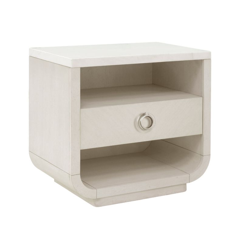 Pulaski - Brighton Stone Top Accent Nightstand with Storage Drawer and USB Port - P378141