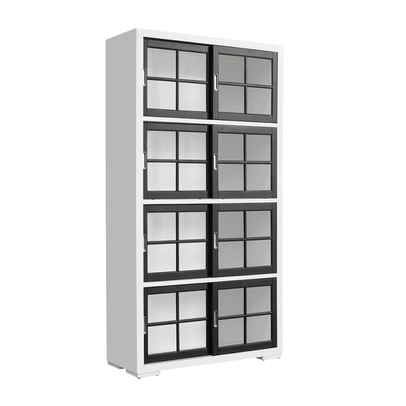 Pulaski - Contemporary 4-Shelf Sliding Door Bookcase - P021773