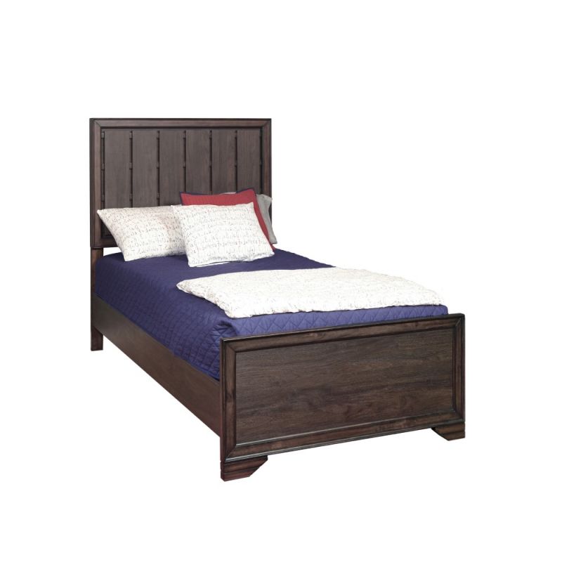 Pulaski - Granite Falls Kids Twin Panel Bed in Espresso Brown - S462-YBR-K1