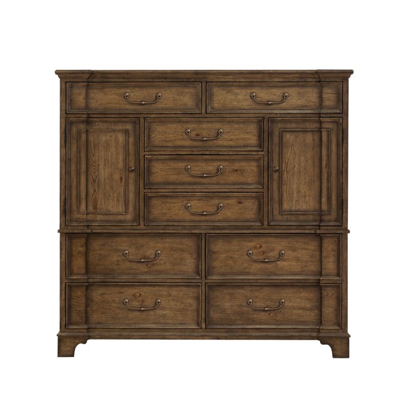 Pulaski - Revival Row 9-Drawer Master Chest with Cabinets - P348-BR-K11