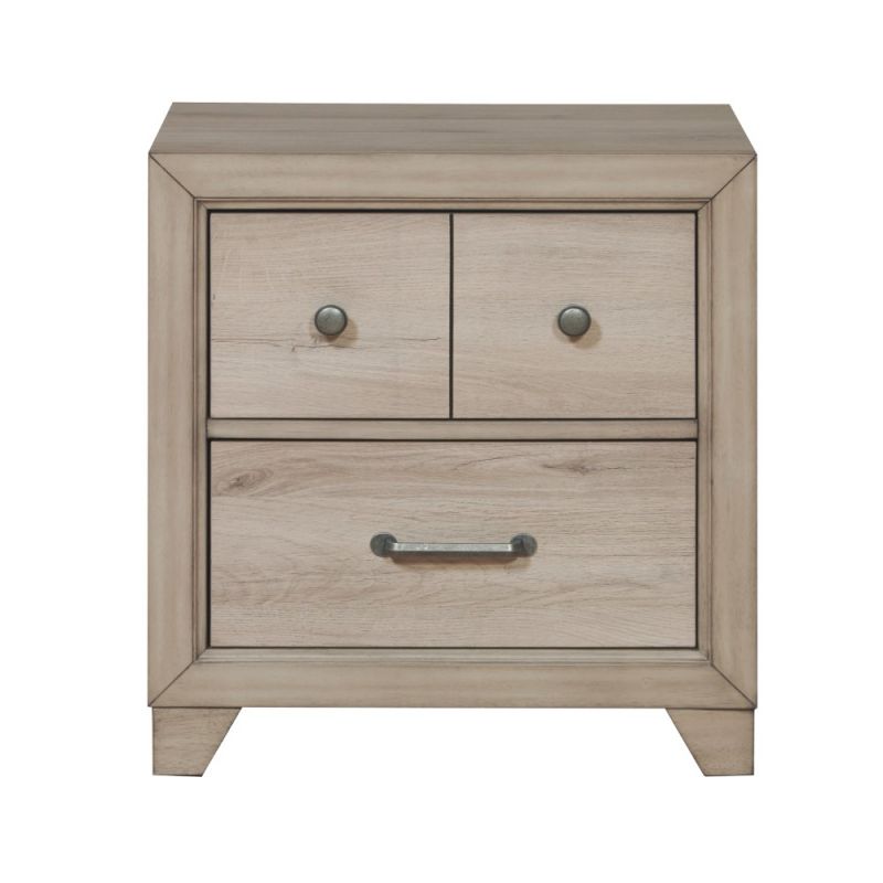 Pulaski - River Creek Youth Two Drawer Nightstand with USB in Birch Brown - S496-450